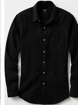 Jet Black Twill Shirt