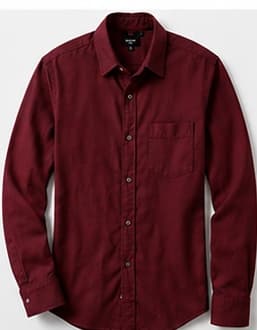 Burgundy Flannel Shirt